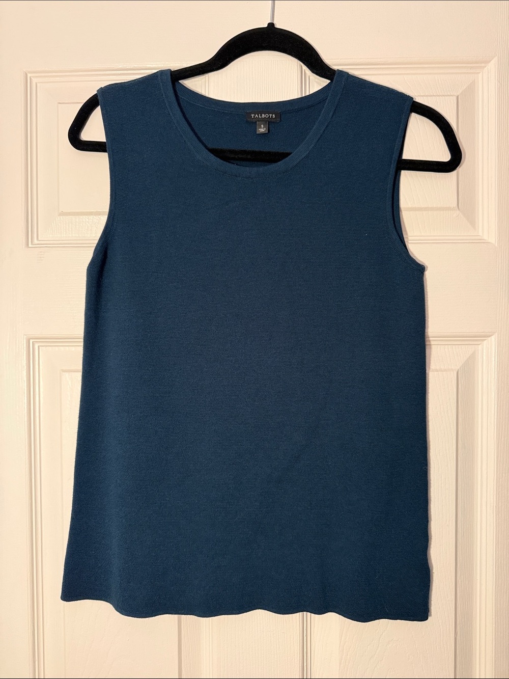 Talbots Teal Sleeveless Knit Shell